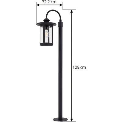 Lindby Zayn Lámpara exterior negra de aluminio - Iluminación exterior Lindby Zayn Lámpara exterior negra de aluminio - Iluminación exterior