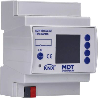 MDT-Technologien Zeitschaltuhr mit 20 Kanälen - Farbdisplay, 4TE, REG - Timer/Controller MDT-Technologien Zeitschaltuhr mit 20 Kanälen - Farbdisplay, 4TE, REG - Timer/Controller