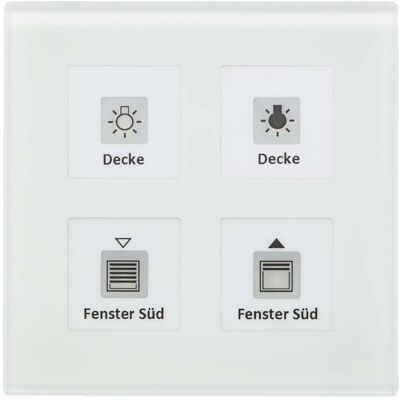 MDT Technologies Be-GT04W.01 - Interrupteur tactile en verre 4 canaux - Publicité MDT Technologies Be-GT04W.01 - Interrupteur tactile en verre 4 canaux - Publicité