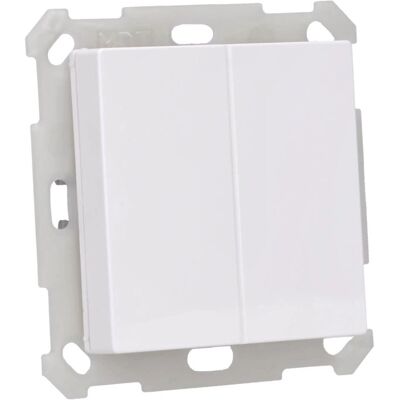 MDT - BE-TAL55B2.01 - Weiß - 2-Tasten - Druckknopf-Schalter MDT - BE-TAL55B2.01 - Weiß - 2-Tasten - Druckknopf-Schalter