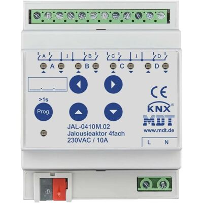 MDT technologies MDT JAL-0410M.02 - Actor persianas KNX - 230VAC MDT technologies MDT JAL-0410M.02 - Actor persianas KNX - 230VAC