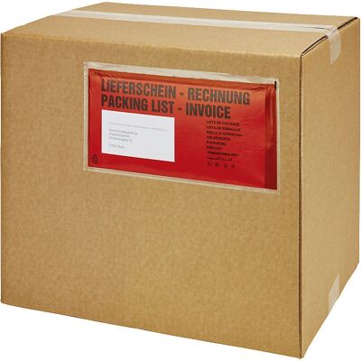 Eurokraft Basic Dokumententaschen ECONOMY - Lieferschein & Rechnung - 235x125mm Eurokraft Basic Dokumententaschen ECONOMY - Lieferschein & Rechnung - 235x125mm