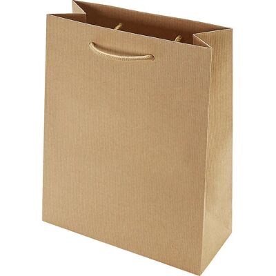 ratioform Papiertragetasche CLASSIC - Braun, 275x220x100 mm, umweltfreundlich - Geschenktaschen ratioform Papiertragetasche CLASSIC - Braun, 275x220x100 mm, umweltfreundlich - Geschenktaschen