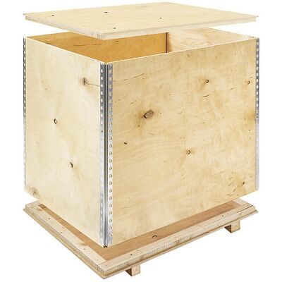 eurokraft basic Sperrholz-Faltkiste mit Kufen - Lager & Export eurokraft basic Sperrholz-Faltkiste mit Kufen - Lager & Export
