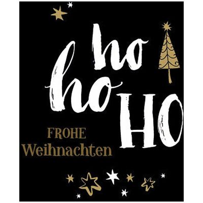 Kaiserkraft Weihnachts-Geschenketikett - Ho Ho Ho - Festliche Grüße - 35x35mm - Schwarz Kaiserkraft Weihnachts-Geschenketikett - Ho Ho Ho - Festliche Grüße - 35x35mm - Schwarz