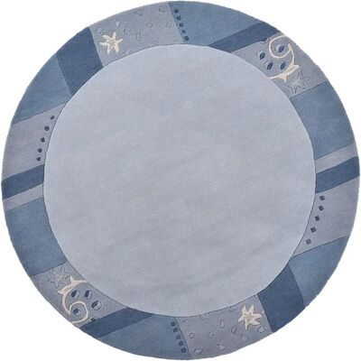 THEKO Wool Rug Royal Ganges - Wool, Handcrafted, 150cm THEKO Wool Rug Royal Ganges - Wool, Handcrafted, 150cm