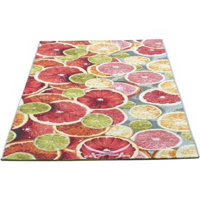 SANSIBAR Rantum Beach 003 Teppich - Orange/Multi, 100x200 cm SANSIBAR Rantum Beach 003 Teppich - Orange/Multi, 100x200 cm