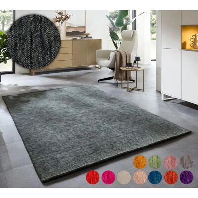 THEKO Wollteppich Holi - 40x60cm, 13mm, Wolle, Grau THEKO Wollteppich Holi - 40x60cm, 13mm, Wolle, Grau
