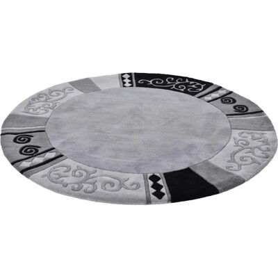 THEKO Wool Gray Carpet - 190cm x 1.4cm - Carpet THEKO Wool Gray Carpet - 190cm x 1.4cm - Carpet