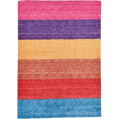 THEKO Mehrfarbiger Wollteppich - 170x240 cm - Teppich THEKO Mehrfarbiger Wollteppich - 170x240 cm - Teppich