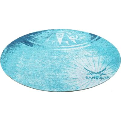 SANSIBAR Keitum 011 - Blauer moderner Teppich Ø 100cm SANSIBAR Keitum 011 - Blauer moderner Teppich Ø 100cm