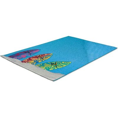 SANSIBAR Rantum Beach Blau - Teppich SANSIBAR Rantum Beach Blau - Teppich
