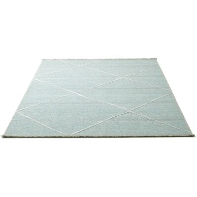 SANSIBAR Sylt Blauer Viskose Wolle Teppich - Wohnteppiche SANSIBAR Sylt Blauer Viskose Wolle Teppich - Wohnteppiche
