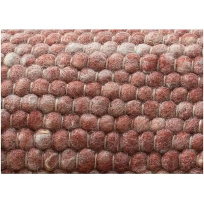 THEKO Roter Woll-Handwebteppich - Naturfasern - 190x290 cm - Teppich THEKO Roter Woll-Handwebteppich - Naturfasern - 190x290 cm - Teppich
