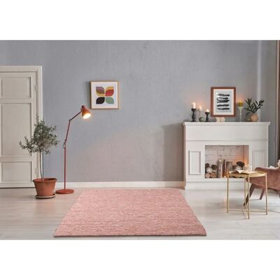 THEKO Red Wool Handwoven Rug - Natural Wool Carpet for Living Room THEKO Red Wool Handwoven Rug - Natural Wool Carpet for Living Room