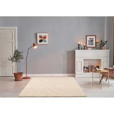 THEKO Alpen Wollteppich - Handgewebt, Naturwolle, 70x140 cm - Teppich THEKO Alpen Wollteppich - Handgewebt, Naturwolle, 70x140 cm - Teppich