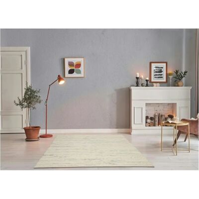 THEKO Mehrfarbiger Wollteppich - 120cm x 1,2cm - Wohnzimmer THEKO Mehrfarbiger Wollteppich - 120cm x 1,2cm - Wohnzimmer