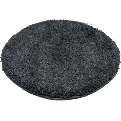 TOM TAILOR Cozy Bath UNI - Polyester Grey Round Bath Mat TOM TAILOR Cozy Bath UNI - Polyester Grey Round Bath Mat