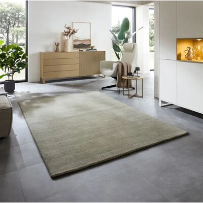 THEKO San Diego Wollteppich - Meliertes Design, 40x60cm THEKO San Diego Wollteppich - Meliertes Design, 40x60cm