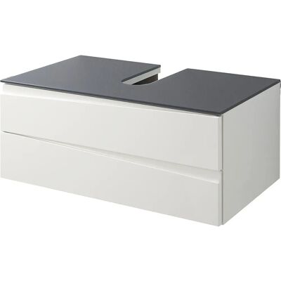 byLiving Shape 80cm Wit Hoogglans Wastafelonderkast - Wastafelonderkast byLiving Shape 80cm Wit Hoogglans Wastafelonderkast - Wastafelonderkast