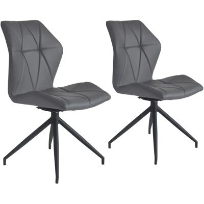 byLiving Imke Esszimmerstuhl - Grau, 2er-Set, Modernes Design byLiving Imke Esszimmerstuhl - Grau, 2er-Set, Modernes Design