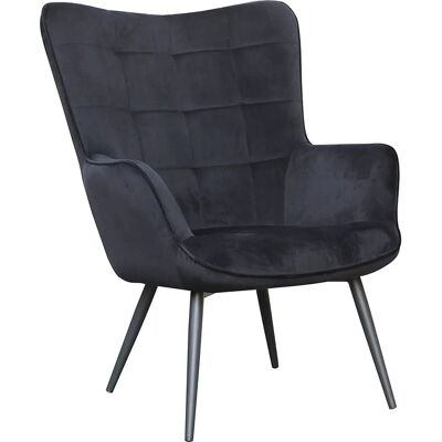 byLIVING Uta Samtstoff Sessel - 130kg Belastbarkeit byLIVING Uta Samtstoff Sessel - 130kg Belastbarkeit