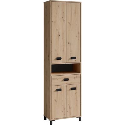 byLiving Wellness Hochschrank - FSC-zertifiziertes Holz, 4 Einlegeböden, 4 Türen byLiving Wellness Hochschrank - FSC-zertifiziertes Holz, 4 Einlegeböden, 4 Türen