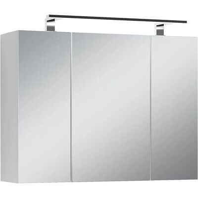 BYLIVING Spree Spiegelschrank - weiß, 3-türig, LED-Beleuchtung BYLIVING Spree Spiegelschrank - weiß, 3-türig, LED-Beleuchtung