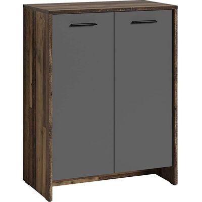 byLIVING Ben Schuhschrank - Altholz, Anthrazit - Schuhschrank byLIVING Ben Schuhschrank - Altholz, Anthrazit - Schuhschrank