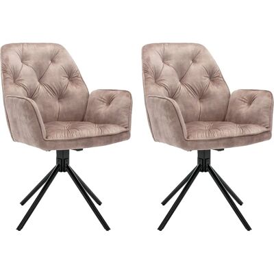 byLiving Sarina Samtstuhl - 2er-Set byLiving Sarina Samtstuhl - 2er-Set