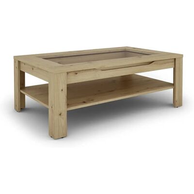 byLiving Couchtisch mit Glaseinlage & Schublade - Couchtisch byLiving Couchtisch mit Glaseinlage & Schublade - Couchtisch