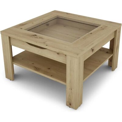 byLiving Couchtisch mit Glaseinlage & Schublade - Couchtisch byLiving Couchtisch mit Glaseinlage & Schublade - Couchtisch