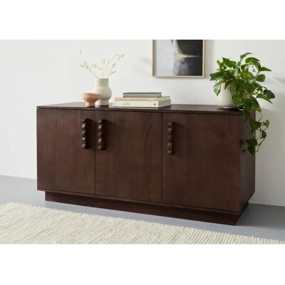 LEGER HOME BY LENA GERCKE EMINA Dunkelbraunes Akazie Sideboard - Sideboard LEGER HOME BY LENA GERCKE EMINA Dunkelbraunes Akazie Sideboard - Sideboard