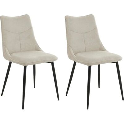 byLIVING Carlo Taupe Moderner 2er-Set Esszimmerstühle byLIVING Carlo Taupe Moderner 2er-Set Esszimmerstühle