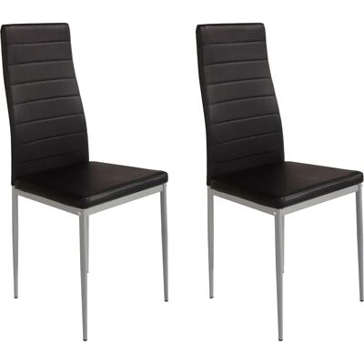 HOME AFFAIRE Pluto - Lackiertes Metallgestell - 2er-Set Esszimmerstuhl HOME AFFAIRE Pluto - Lackiertes Metallgestell - 2er-Set Esszimmerstuhl