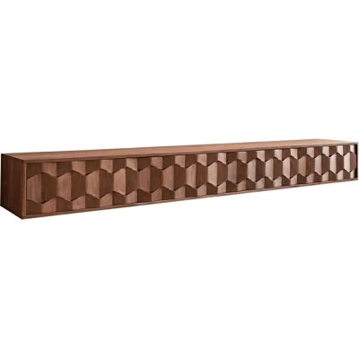 DELIFE TV-Möbel Fevo 220 cm Akazie Braun 4 Türen schwebend - TV Schrank DELIFE TV-Möbel Fevo 220 cm Akazie Braun 4 Türen schwebend - TV Schrank