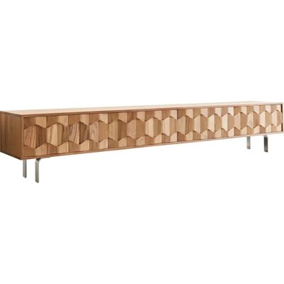 DELIFE Buffet en Acacia 220cm - Meuble de Rangement Moderne - Publicité DELIFE Buffet en Acacia 220cm - Meuble de Rangement Moderne - Publicité