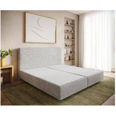 DELIFE Dream-Well Cord Silbergrau 200x200 cm - Boxspringgestell DELIFE Dream-Well Cord Silbergrau 200x200 cm - Boxspringgestell