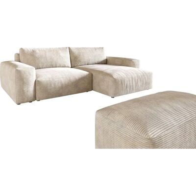 DELIFE Lanzo XL 270x180 cm Canapé d'angle beige - Sofa - Publicité DELIFE Lanzo XL 270x180 cm Canapé d'angle beige - Sofa - Publicité