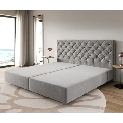 DELIFE Dream-Great Mikrofaser Grau 200x200 cm - Boxspringgestell DELIFE Dream-Great Mikrofaser Grau 200x200 cm - Boxspringgestell