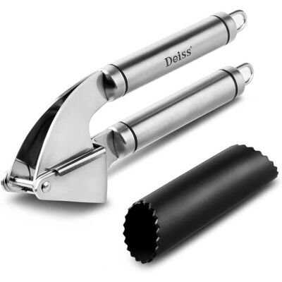 Deiss PRO Garlic Press and Peeler - Stainless Steel - Kitchen Tool Deiss PRO Garlic Press and Peeler - Stainless Steel - Kitchen Tool
