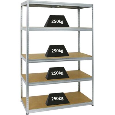 PROREGAL - BIG ELEPHANT M - 180x120x60 cm - 250 kg/Niveau - Regalsystem PROREGAL - BIG ELEPHANT M - 180x120x60 cm - 250 kg/Niveau - Regalsystem