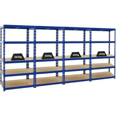 PROREGAL - Mega Deal 4x - Blau - Regalsystem PROREGAL - Mega Deal 4x - Blau - Regalsystem