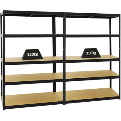 PROREGAL - BIG ELEPHANT - Noir - 180x120x60cm - Shelving unit - Publicité PROREGAL - BIG ELEPHANT - Noir - 180x120x60cm - Shelving unit - Publicité