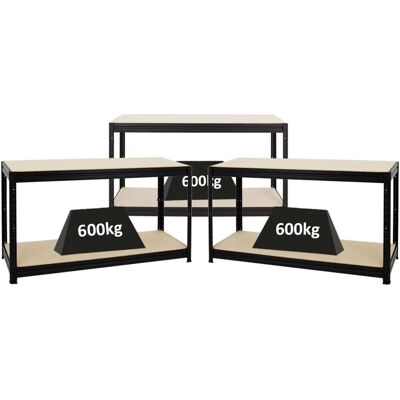 PROREGAL - DINO - 90x160x60cm - 600kg - Werkbank PROREGAL - DINO - 90x160x60cm - 600kg - Werkbank