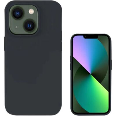 Funda de silicona para iPhone 14 Negro - Carcasa de teléfono Funda de silicona para iPhone 14 Negro - Carcasa de teléfono