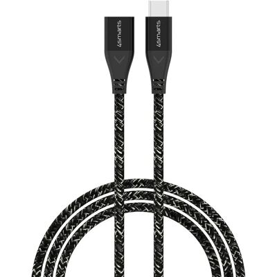 4smarts USB-C Forlengelseskabel - 1,5 m - Svart 4smarts USB-C Forlengelseskabel - 1,5 m - Svart