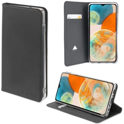 Coque Flip 4smarts S23+ - Porte-cartes, Support vidéo, Faux-cuir Coque Flip 4smarts S23+ - Porte-cartes, Support vidéo, Faux-cuir