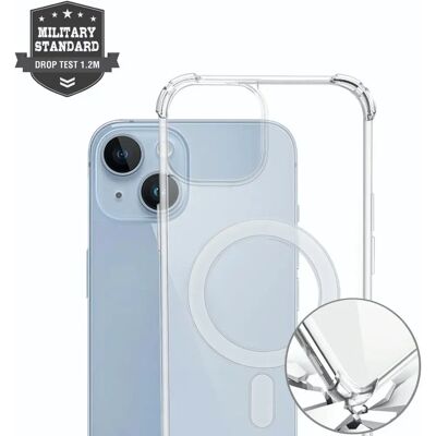 Apple iPhone 15 Transparentes MagSafe Cover - 4smarts Ibiza Apple iPhone 15 Transparentes MagSafe Cover - 4smarts Ibiza