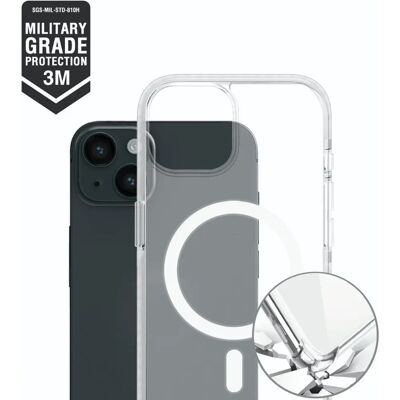 MagSafe beskyttelsescover til iPhone 15 - Gennemsigtig & Holdbar MagSafe beskyttelsescover til iPhone 15 - Gennemsigtig & Holdbar